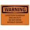 Signmission OSHA Warning Sign, 7" Height, 10" Width, Livestock Guardian Dog On Duty Do Not Enter, Landscape OS-WS-D-710-L-12233 - alternate 1